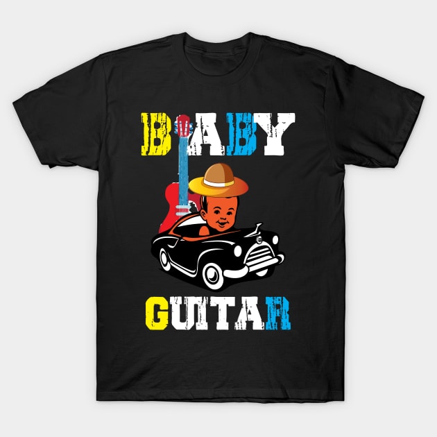 Baby Guitar T-Shirts for Little Musicians T-Shirt by Print Pro